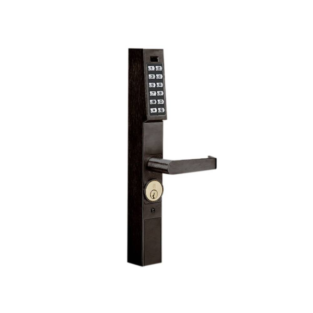 Alarm Lock - DL1200-10B1 - Trilogy Narrow Stile Keypad Lever Lock - Grade 1 - Oil Rubbed Bronze Finish