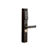 Alarm Lock - DL1200ET-10B - Trilogy Narrow Stile Pin Exit Keypad Lever Lock - Grade 1 - Oil Rubbed Bronze Finish (Discontinued)