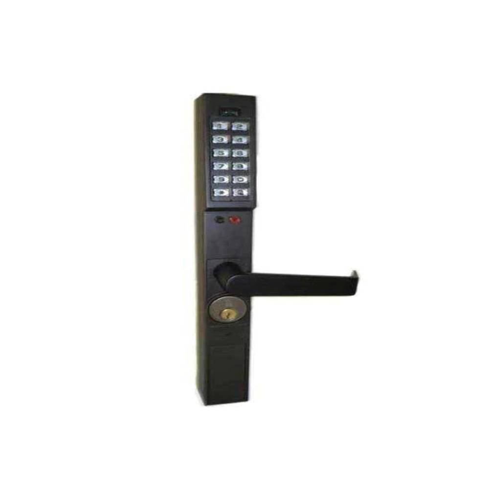 Alarm Lock - DL1300-10B1 - Trilogy Narrow Stile Pin Keypad Lever Lock Audit Trail - Grade 1 - Oil Rubbed Bronze Finish