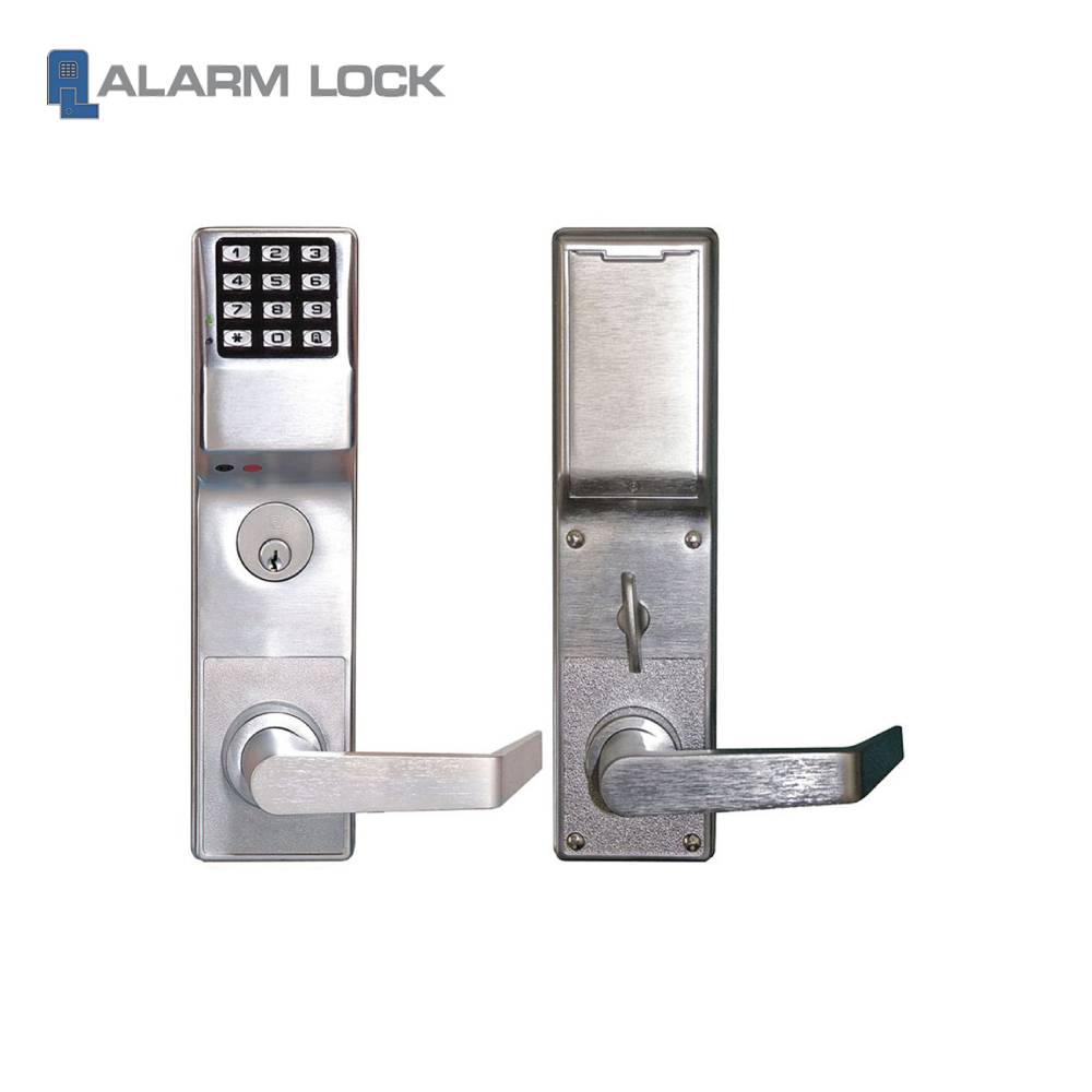 Alarm Lock - DL4500DBL-26D - Weatherproof Trilogy Digital Mortise Lock with Deadbolt and Privacy Feature Audit Trail - Left Hand Reversible - Satin Chrome Finish