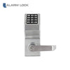 Alarm Lock - DL6100-26D - Trilogy Cylindrical Pushbutton Lock with Networx Wireless and Ethernet Feature - Satin Chrome Finish