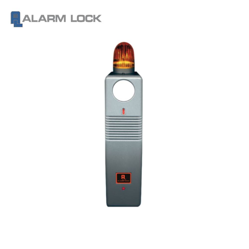 Alarm Lock - PG21MSS - Narrow Stile Door Alarm with Strobe - Aluminum Finish