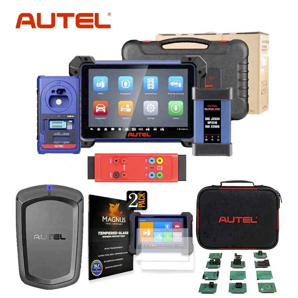 Autel MaxiIM IM608 PRO II Key Programming and Diagnostic Tool with GBOX3, APB112 and IMKPA and 10.1" Tempered Glass Screen Protector (No Area Restriction)