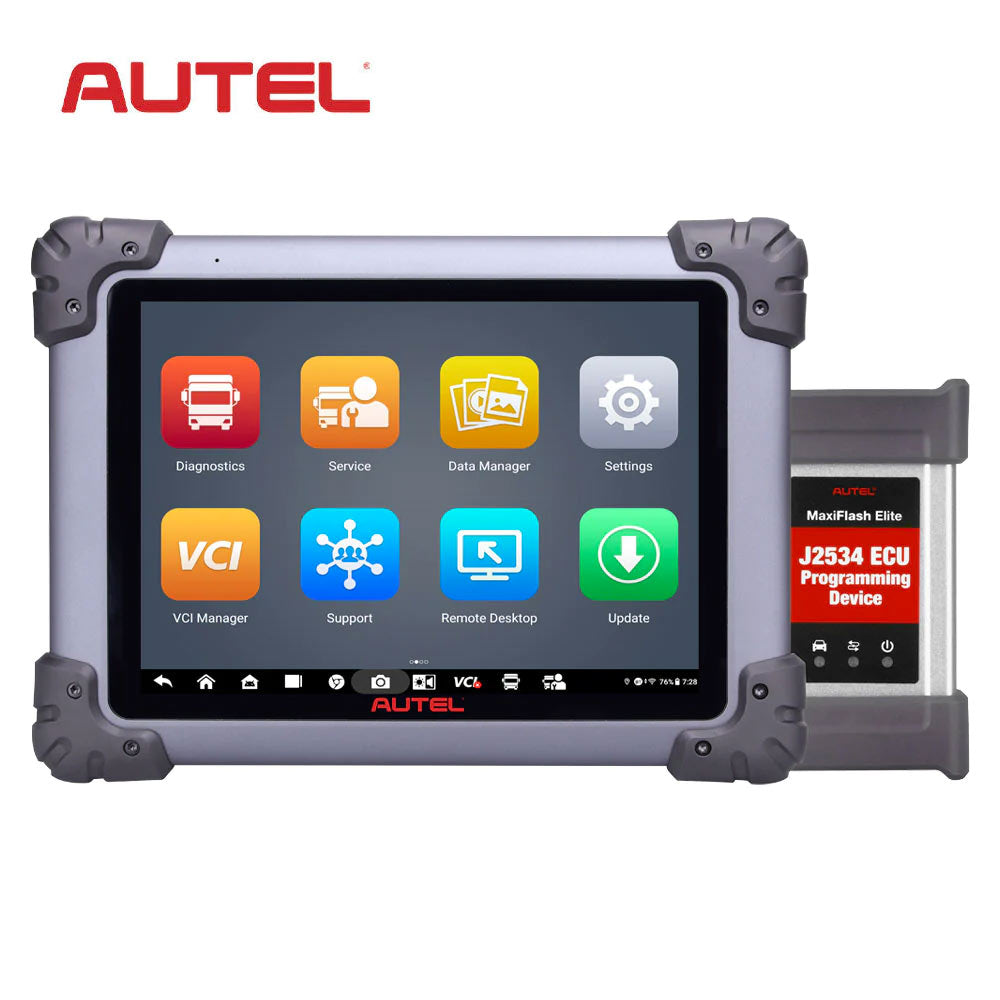 Autel MaxiSYS MS908CVII Commercial Vehicle Diagnostic Tablet with Power Scan PS100 Electrical System Diagnosis Tool