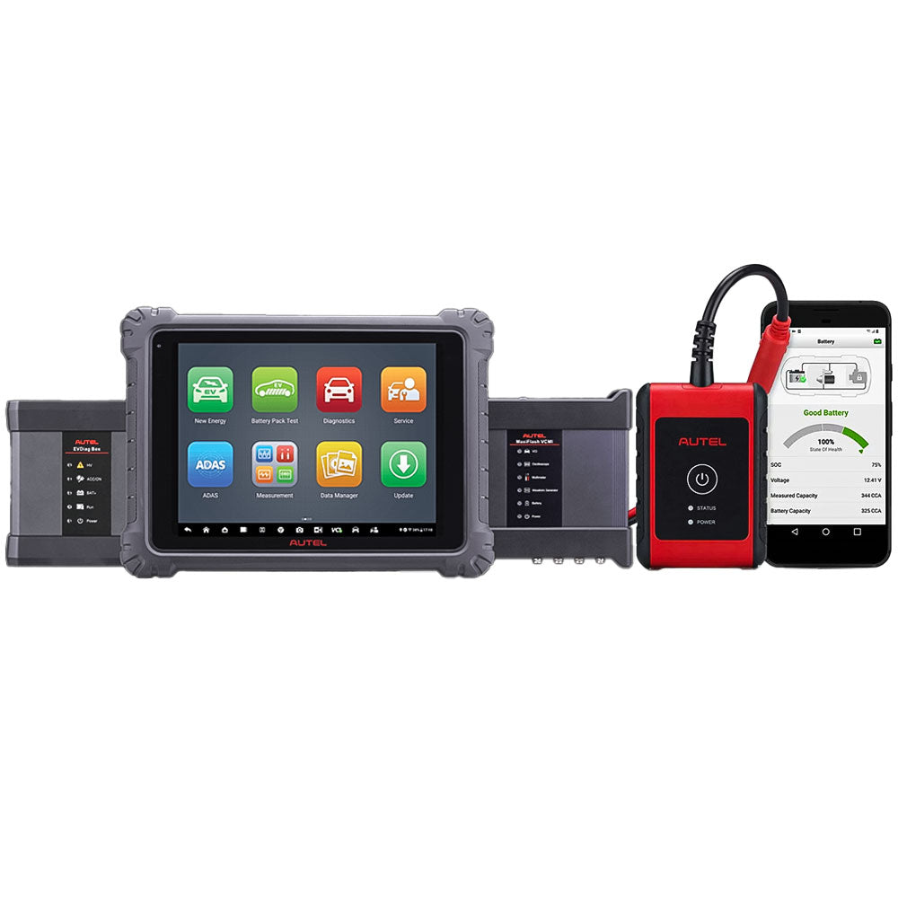 Autel MaxiSYS Ultra EV Intelligent Diagnostics Tablet with MaxiFlash VCMI and MaxiBAS BT506 Battery Tester