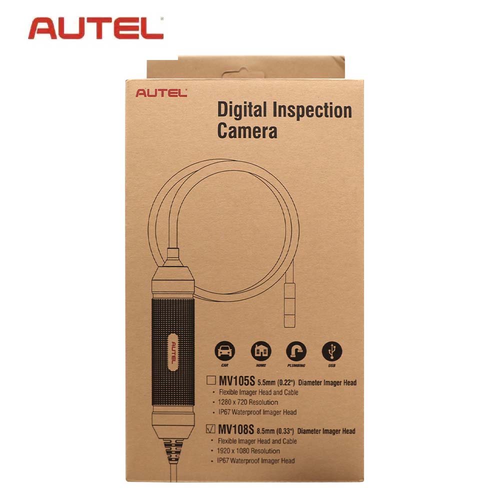 Autel - MaxiVideo MV108S - 8.5 mm - Digital Portable Inspection Camera