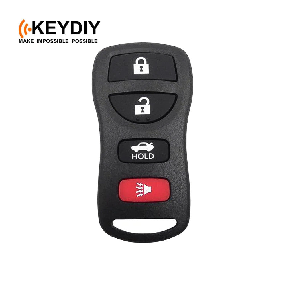 KEYDIY Nissan Style 4 Buttons Universal Keyless Entry Remote - Black (B36-4)