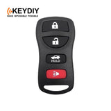 KEYDIY Nissan Style 4 Buttons Universal Keyless Entry Remote - Black (B36-4)