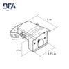 BEA - IS40P - Presence Sensor with Virtual Loop Functionality - 12 to 24V AC/DC