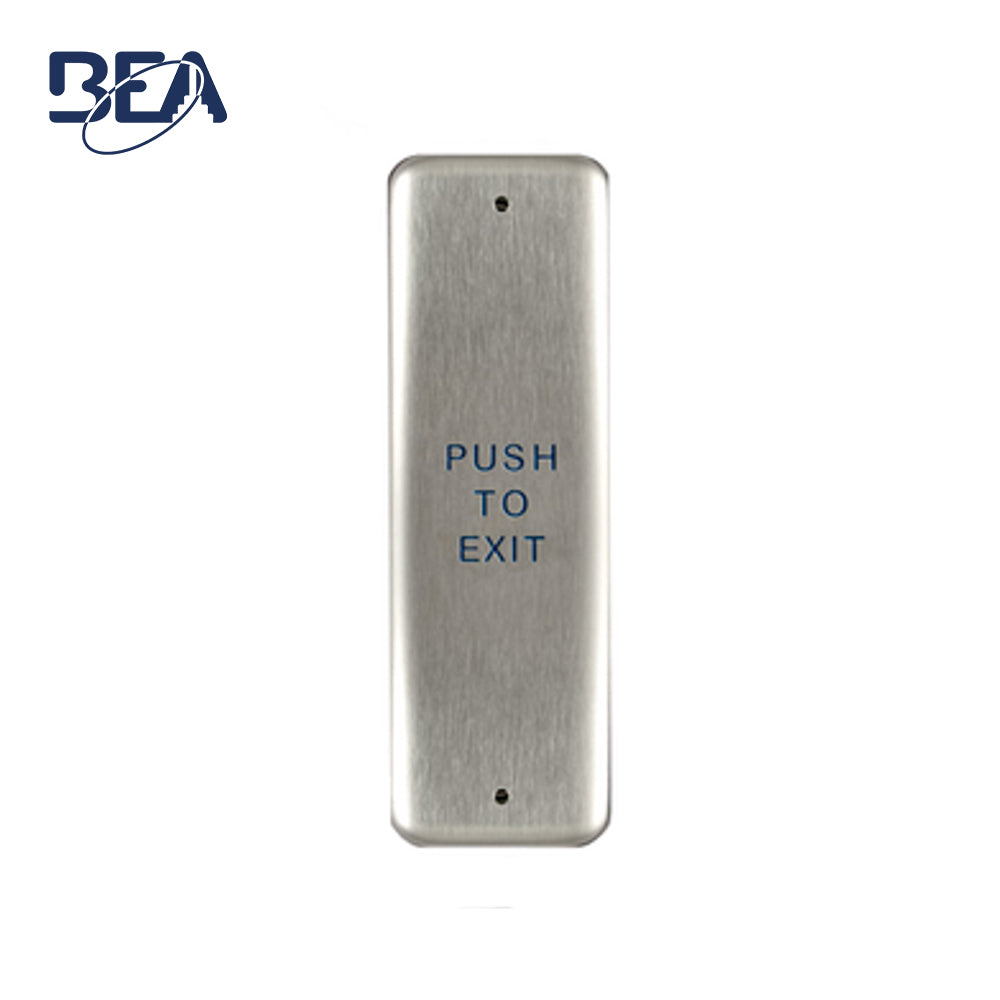 BEA - 10PBJ - Jamb Push Plates 1.5 Inch by 4.75 Inch Stainless Steel