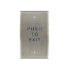 BEA - 10PBO241 - Single Gang Push Plates 2.75 Inch by 4.5 Inch Stainless Steel