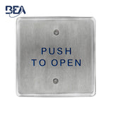 BEA - 10PBS45 - Square Push Plates 4.5 Inch Stainless Steel