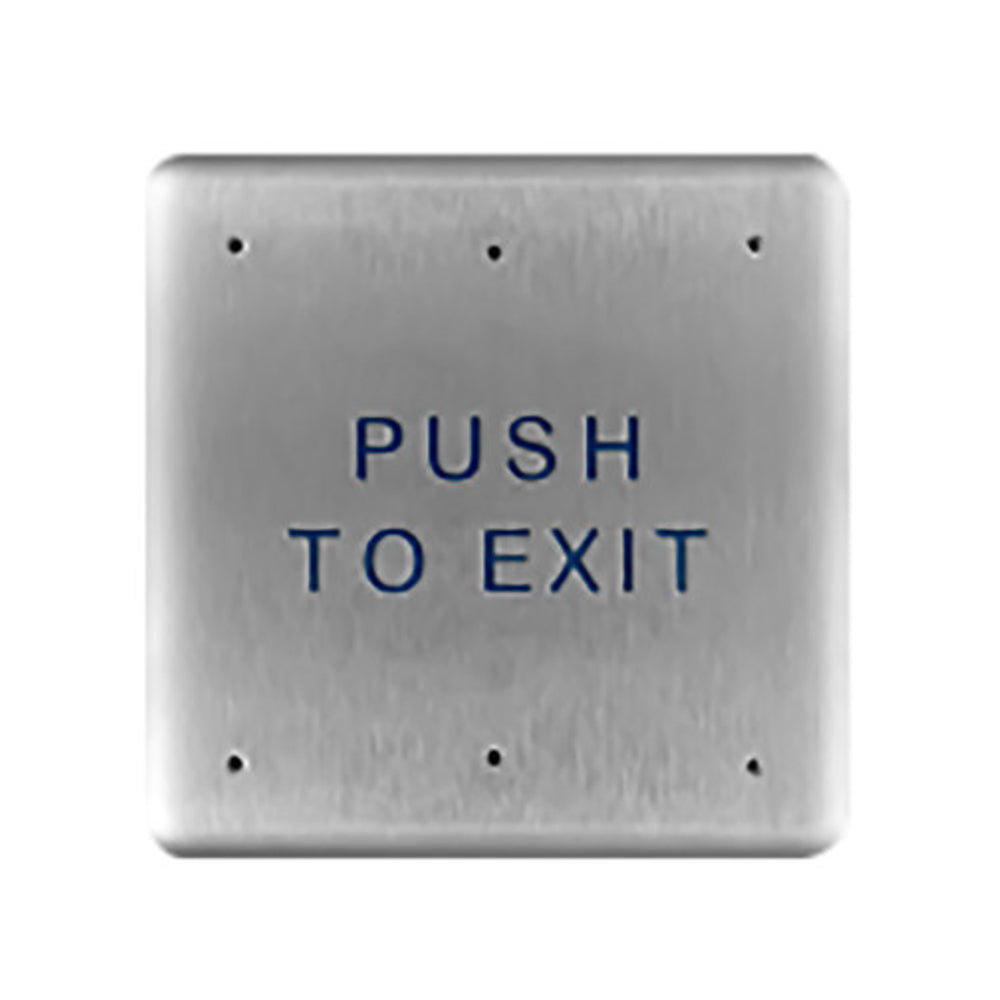 BEA - 10PBS - Squae Push Plates 4.5 Inch Stainless Steel