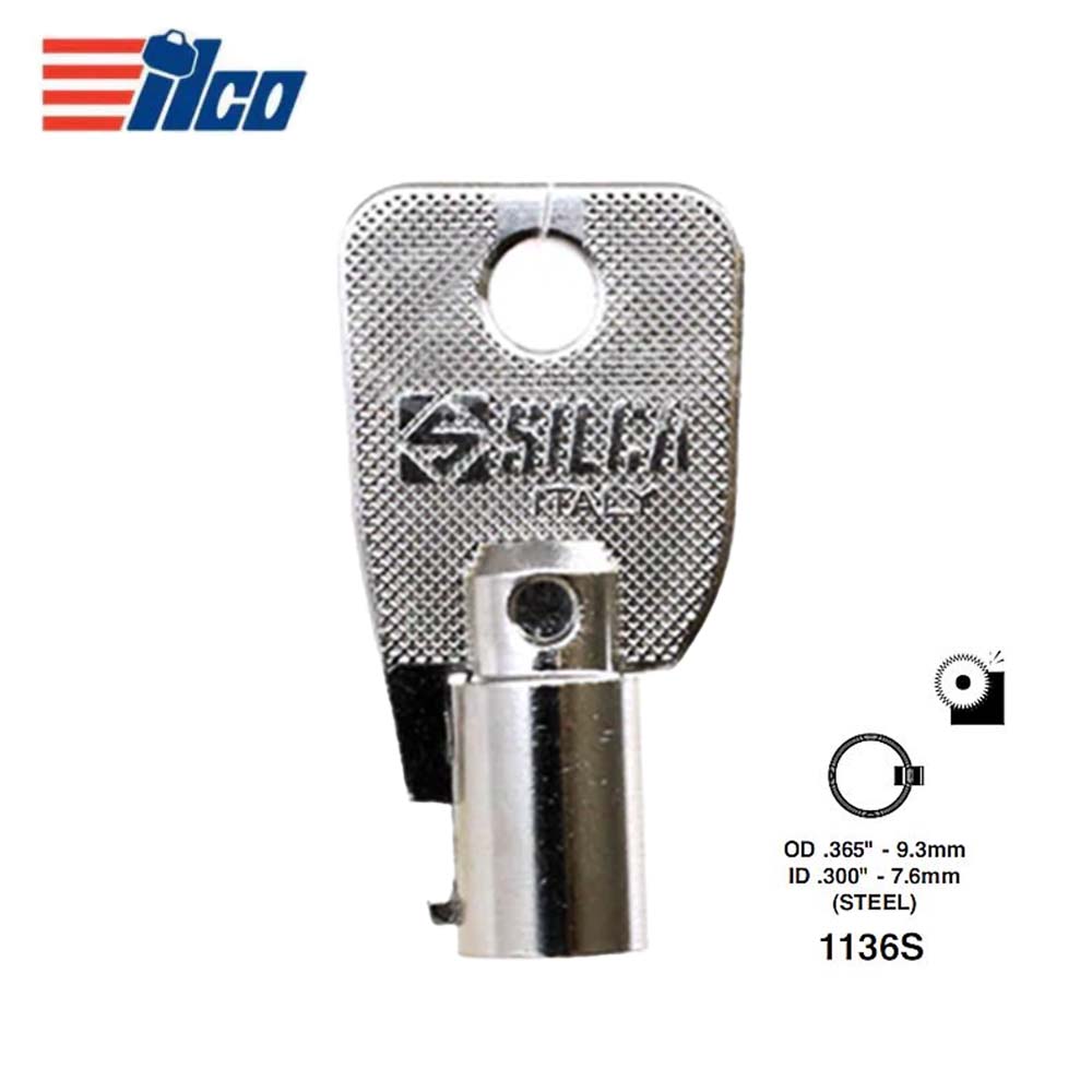 ILCO Small Ace Tubular Key Blank 1136S