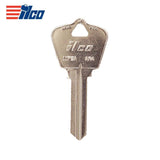 ILCO 1179A-AR4 6-Pin Arrow Key Blank - Brass