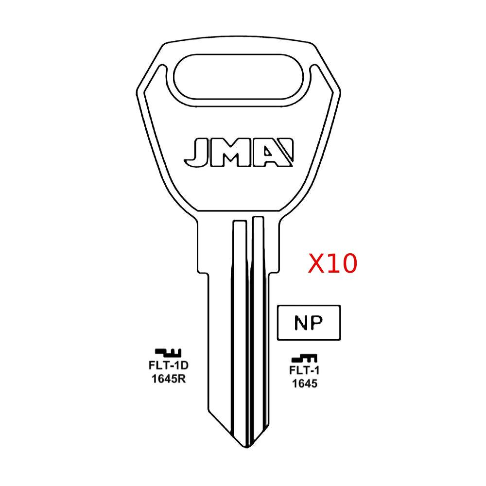 Commercial & Residential Key Blank - 1645R RV / FLT-1D (Packs of 10)