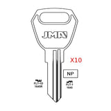 Commercial & Residential Key Blank - 1645R RV / FLT-1D (Packs of 10)