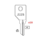 1866-10 Pundra Commercial & Residencial Key Blank - 1866-10 / PUN-1D (Packs of 10)