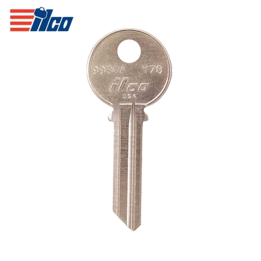 ILCO 998GA 6-Pin Yale Key Blank - Y78