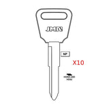 Acura Key Blank - HD92 / HOND-40D  (Packs of 10)