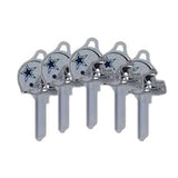 ILCO - NFL-KW1 TeamKeys - Helmet Edition Key Blank - Dallas Cowboys - Pack of 5