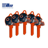 ILCO - NFL-KW1 TeamKeys - Helmet Edition Key Blank - Chicago Bears - Pack of 5