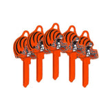 ILCO - NFL-KW1 TeamKeys - Helmet Edition Key Blank - Cincinnati Bengals - Pack of 5