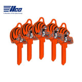 ILCO - NFL-KW1 TeamKeys - Helmet Edition Key Blank - Cincinnati Bengals - Pack of 5