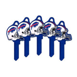 ILCO - NFL-KW1 TeamKeys - Helmet Edition Key Blank - Buffalo Bills (5 Pack)