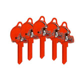 ILCO - NFL-KW1 TeamKeys - Helmet Edition Key Blank - Cleveland Browns - Pack of 5