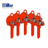 ILCO - NFL-KW1 TeamKeys - Helmet Edition Key Blank - Cleveland Browns - Pack of 5