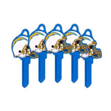 ILCO - NFL-KW1 TeamKeys - Helmet Edition Key Blank - Los Angeles Chargers - Pack of 5