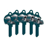 ILCO - NFL-KW1 TeamKeys - Helmet Edition Key Blank - Philadelphia Eagles - Pack of 5