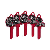 ILCO - NFL-KW1 TeamKeys - Helmet Edition Key Blank - Atlanta Falcons - Pack of 5