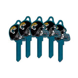 ILCO - NFL-KW1 TeamKeys - Helmet Edition Key Blank - Jacksonville Jaguars - Pack of 5