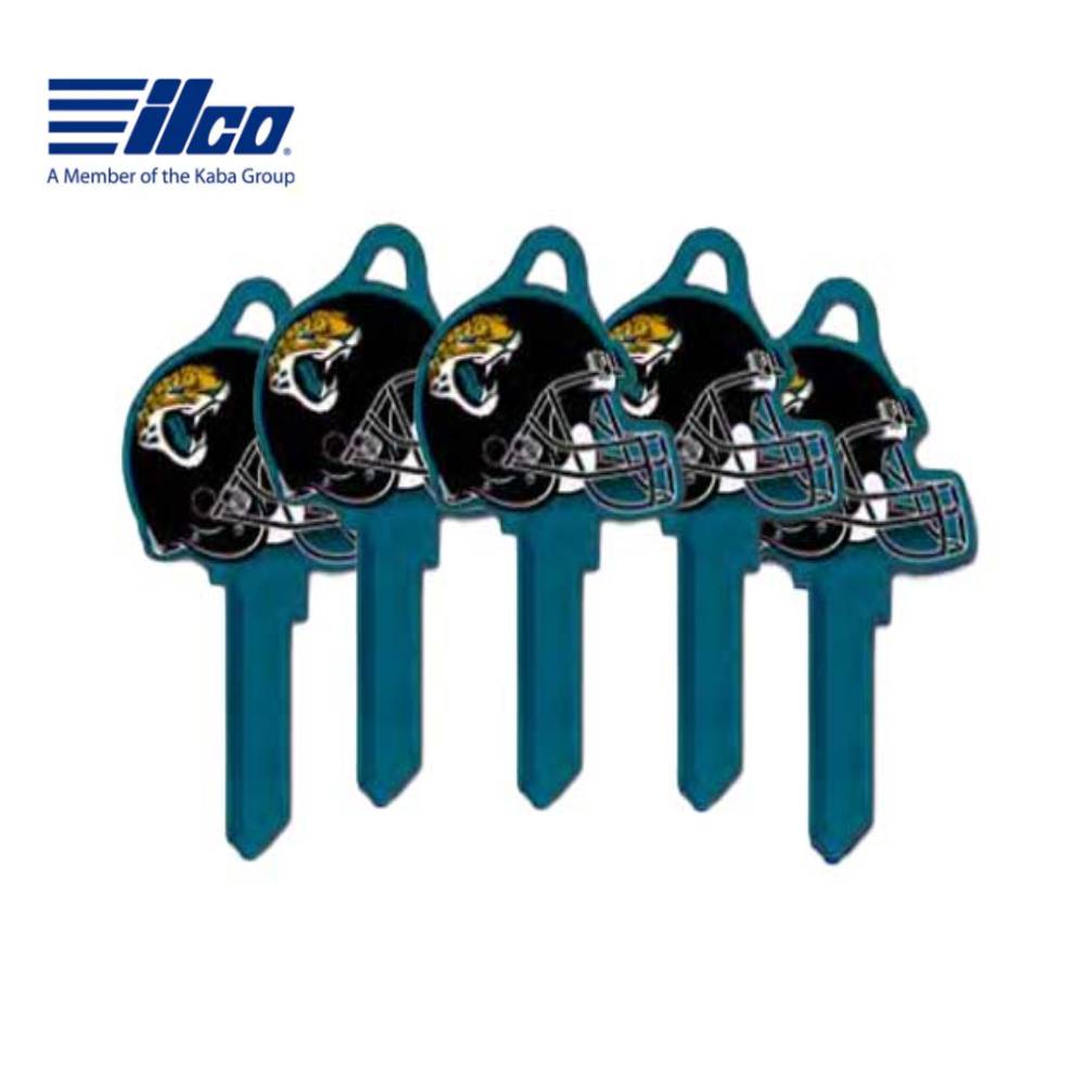 ILCO - NFL-KW1 TeamKeys - Helmet Edition Key Blank - Jacksonville Jaguars - Pack of 5