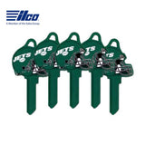 ILCO - NFL-KW1 TeamKeys - Helmet Edition Key Blank - New York Jets - Pack of 5