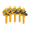 ILCO - NFL-KW1 TeamKeys - Helmet Edition Key Blank - Green Bay Packers - Pack of 5