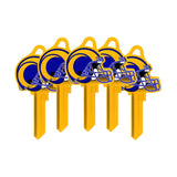 ILCO - NFL-KW1 TeamKeys - Helmet Edition Key Blank - Los Angeles Rams (5 Pack)