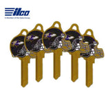 ILCO - NFL-KW1 TeamKeys - Helmet Edition Key Blank - Baltimore Ravens - Pack of 5