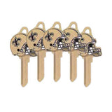 ILCO - NFL-KW1 TeamKeys - Helmet Edition Key Blank - New Orleans Saints - Pack of 5