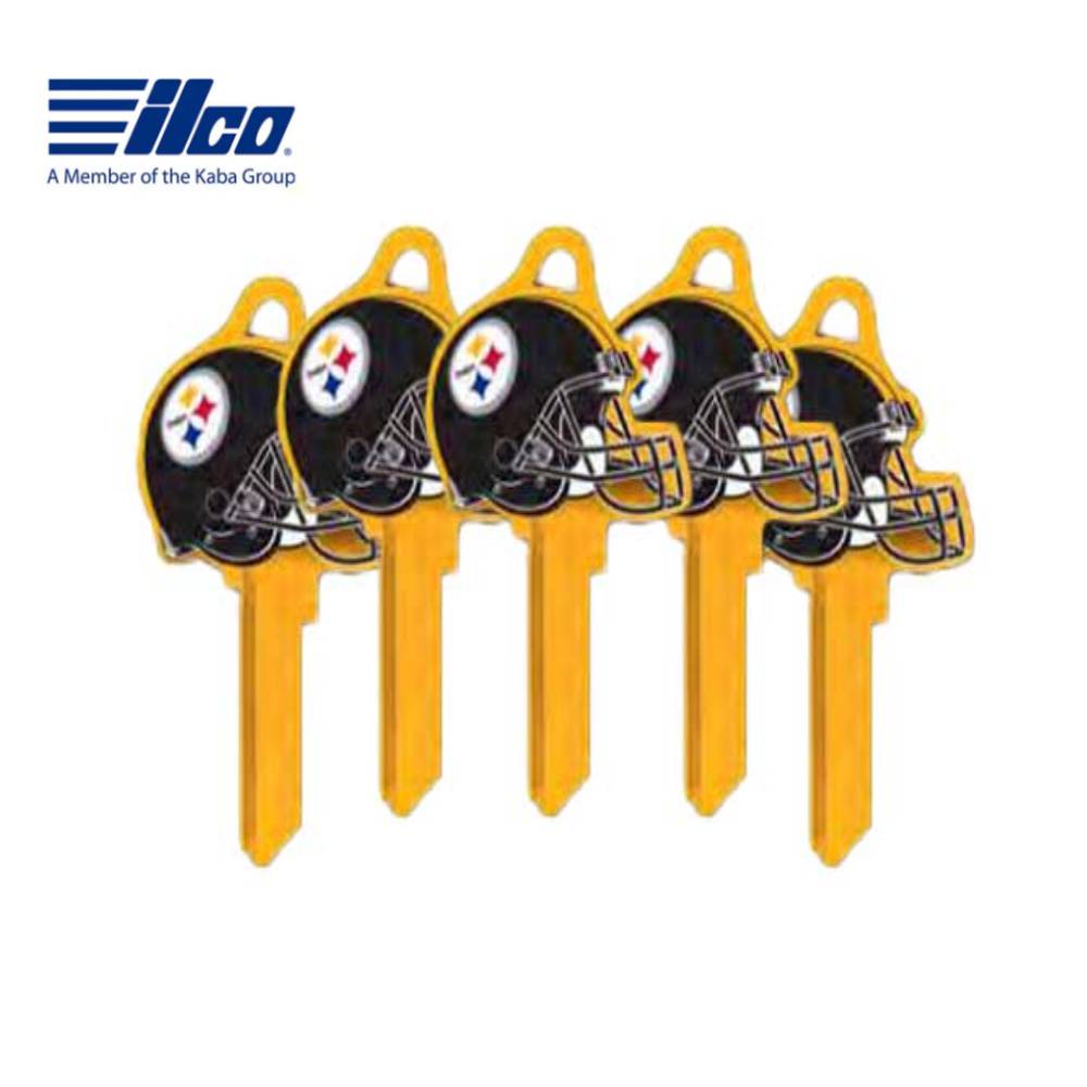 ILCO - NFL-KW1 TeamKeys - Helmet Edition Key Blank - Pittsburgh Steelers - Pack of 5