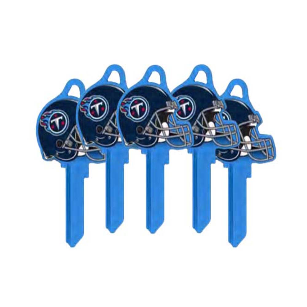 ILCO - NFL-KW1 TeamKeys - Helmet Edition Key Blank - Tennessee Titans - Pack of 5