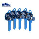 ILCO - NFL-KW1 TeamKeys - Helmet Edition Key Blank - Tennessee Titans - Pack of 5