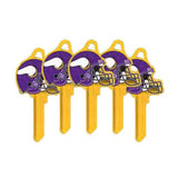 ILCO - NFL-KW1 TeamKeys - Helmet Edition Key Blank - Minnesota Vikings - Pack of 5