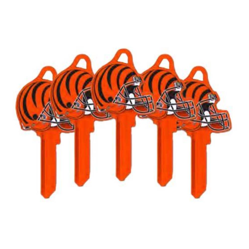 ILCO - NFL-SC1 TeamKeys - Helmet Edition Key Blank - Cincinnati Bengals - Pack of 5