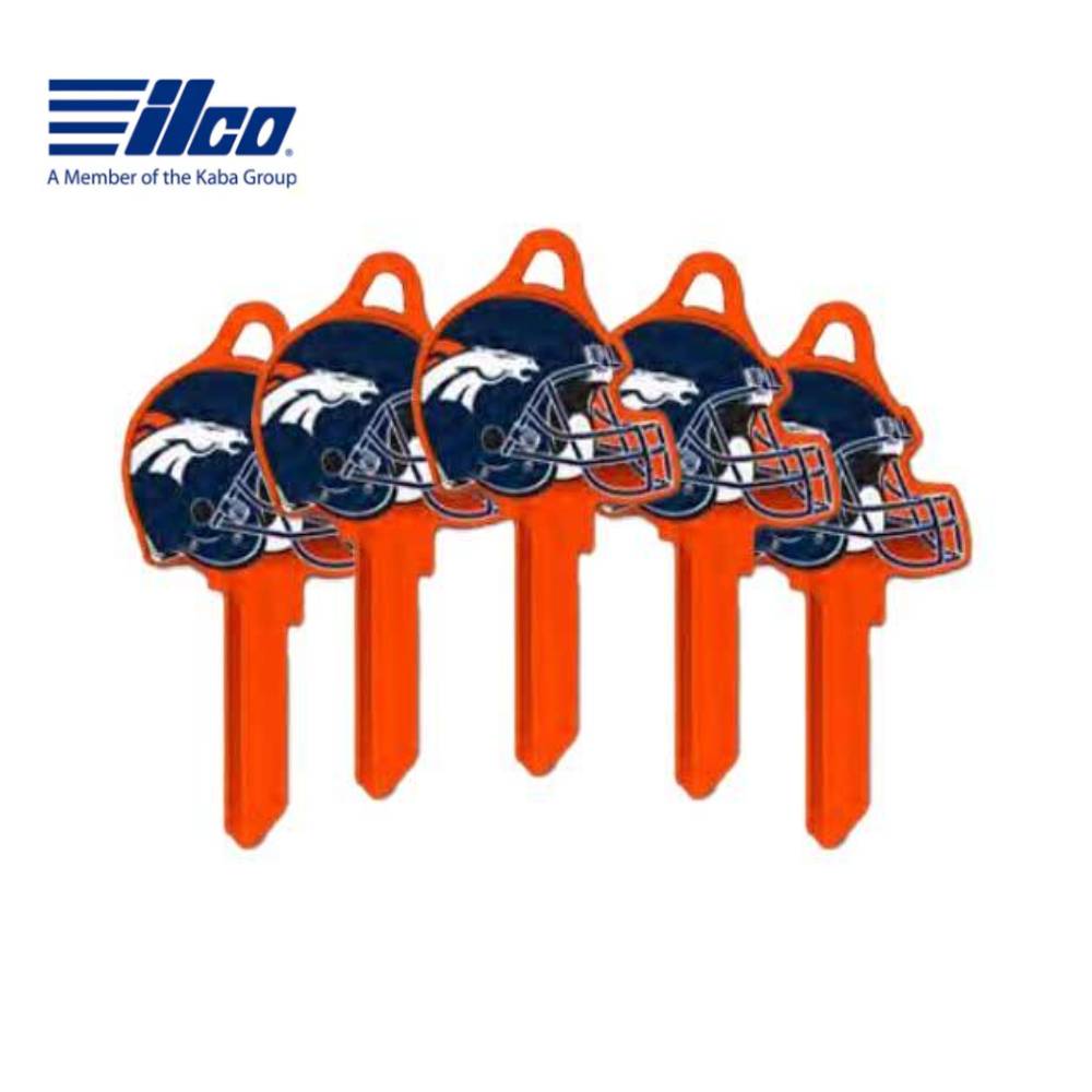 ILCO - NFL-SC1 TeamKeys - Helmet Edition Key Blank - Denver Broncos - Pack of 5