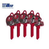 ILCO - NFL-SC1 TeamKeys - Helmet Edition Key Blank - Tampa Bay Buccaneers - Pack of 5