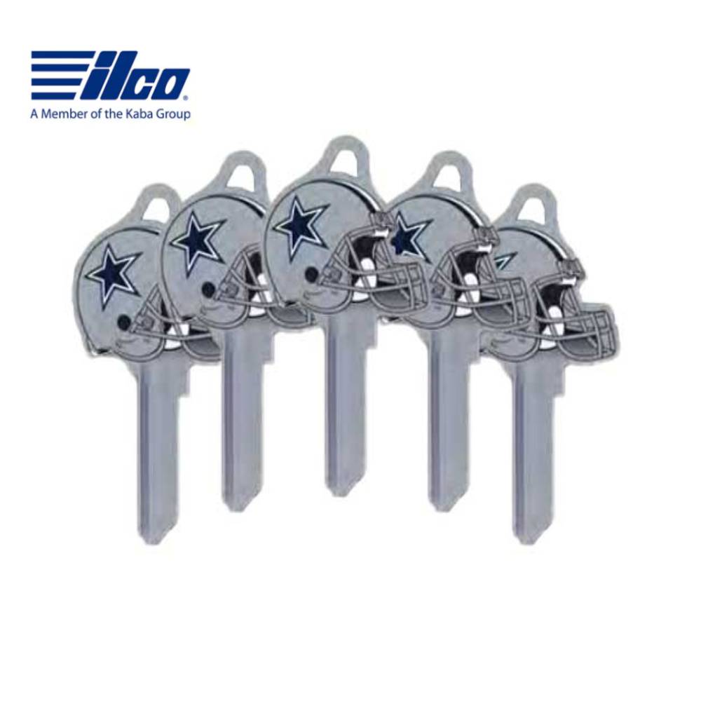 ILCO - NFL-SC1 TeamKeys - Helmet Edition Key Blank - Dallas Cowboys - Pack of 5