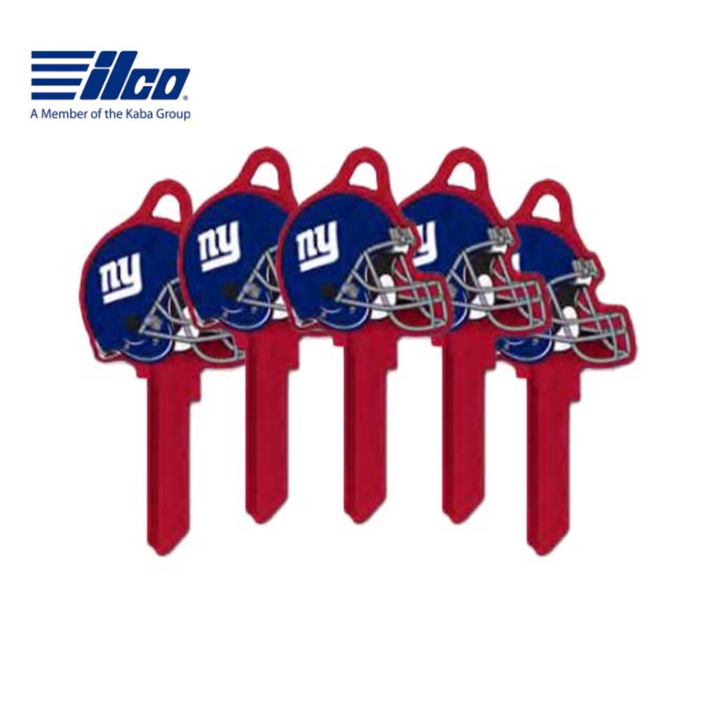 ILCO - NFL-SC1 TeamKeys - Helmet Edition Key Blank - New York Giants - Pack of 5